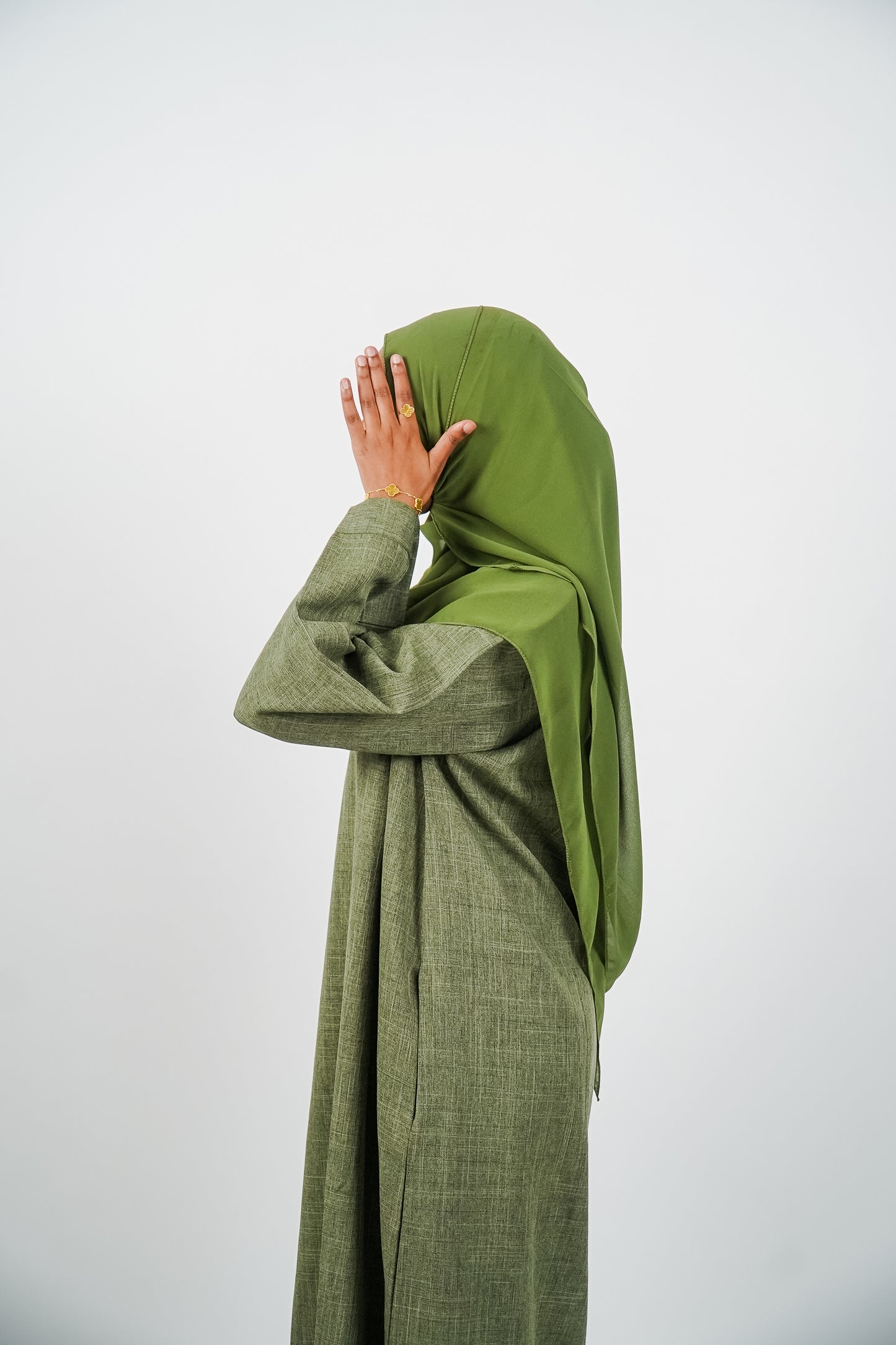 Olive Green Closed Abaya