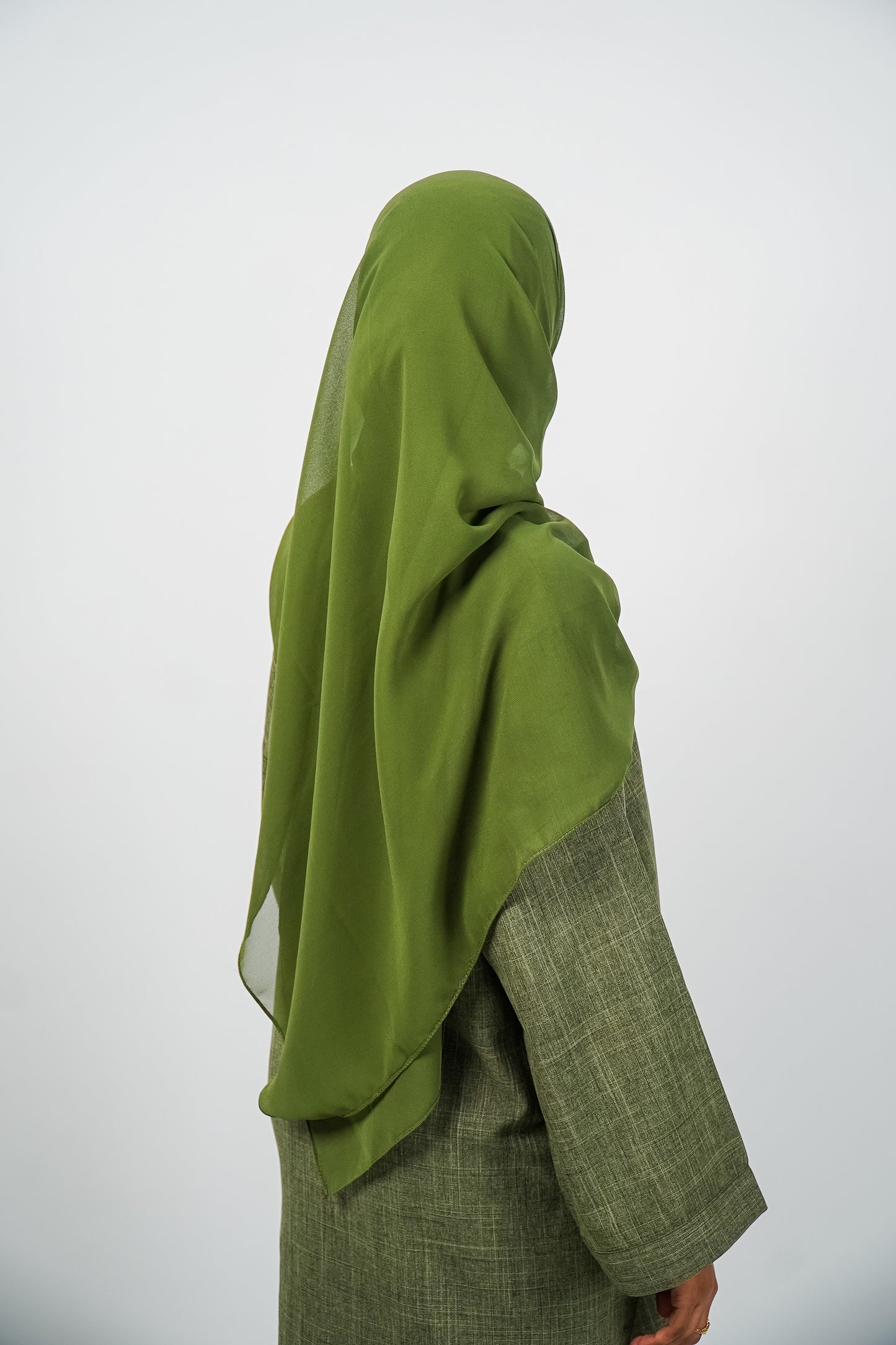 Olive Green Closed Abaya